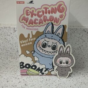 Exciting Macaron Vinyl Face Doll - Blue and Gray